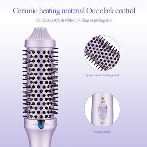 Peine eléctrico de aire caliente, cepillo 2 en 1, secador de pelo portátil intercambiable, alisador de pelo de un paso, rizador, secador de pelo - Product Image 4