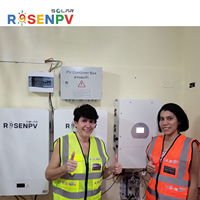 Système d'énergie solaire triphasé 15 kW Lux Power Sol-Ark Inverter hybride 16 kWh Lithium pour le marché sud-américain