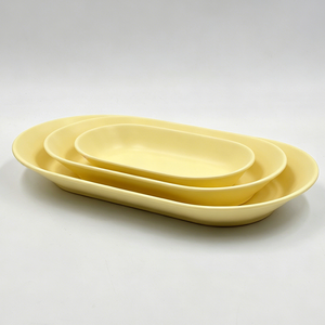 Piatti Ovali Profondi in Melamina di Varie Dimensioni per Presentazione di Alimenti, Pane, Frutta e Dessert - Product Image 4