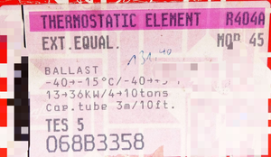 Válvula de Expansión del Termostato Plc TES 5 <span class=keywords><strong>TES5</strong></span> R404A MOP45 068B3358 - Product Image 3