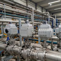 Actuador de válvula eléctrico de cuarto de vuelta con límite mecánico, protección contra sobrecalentamiento, deshumidificación, ajuste CNC y módulo inteligente