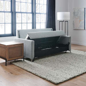 Bowen Modern Sectional Tufted Full <b>Sleeper</b> Sofa Modular Convertible Solid <b>Wood</b> Frame <b>High</b>-Density Foam Extendable Storage Fabric - Product Image 5