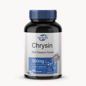 Vente chaude OEM - Personnalisable - Complément de chrysine |   500 mg |   60 capsules |   Extrait de fleur de la passion |   Non-OGM, sans gluten - Product Image 1