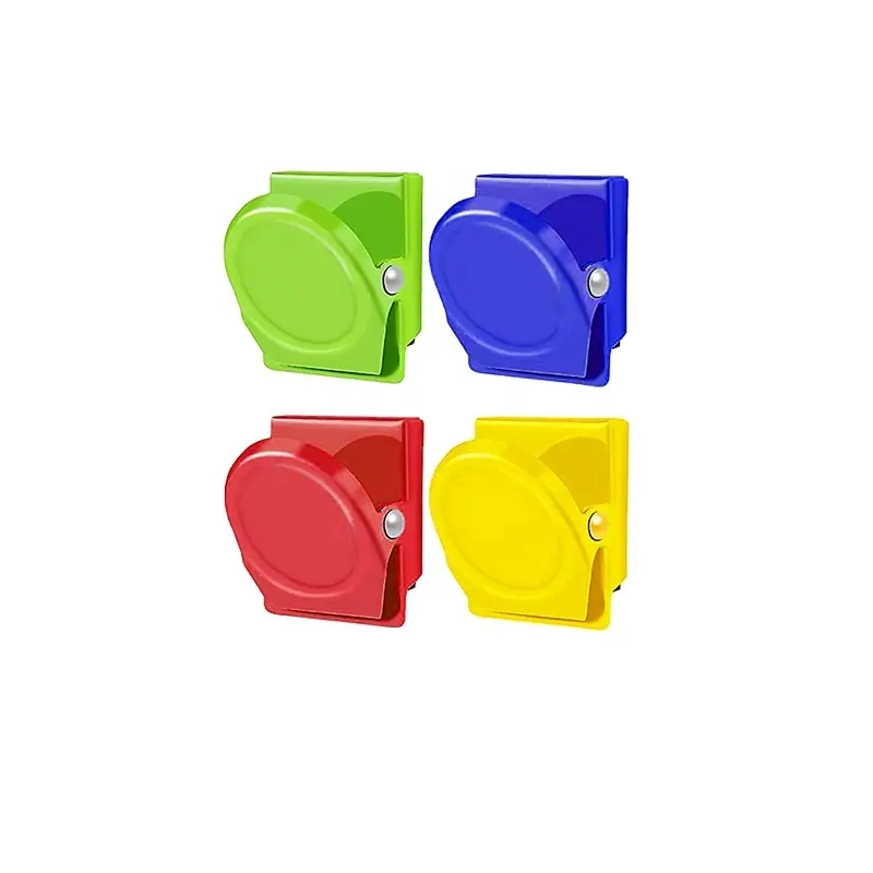 Pinces magnétiques créatives personnalisées couleur bonbon, pinces magnétiques métalliques pour réfrigérateur, aimants ronds en acier inoxydable