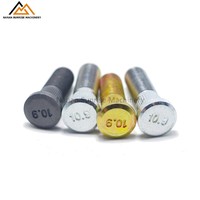 Boulons de roue moletés zingués et oxydés noirs avec écrous pour voitures particulières et camionnettes – Assortiment de fixations de moyeu de roue