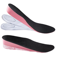 Nouvelle conception de semelle intérieure en PU avec rehaussement de la hauteur, lavable, antidérapante, soutien de la voûte plantaire, confort toute la journée pour chaussures décontractées et de sport