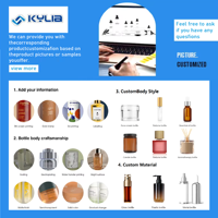 Flacon de parfum en verre rond vide de luxe rechargeable personnalisé de 2 ml, 3 ml, 5 ml, 8 ml, 10 ml, 15 ml, échantillon de vaporisateur d'huile