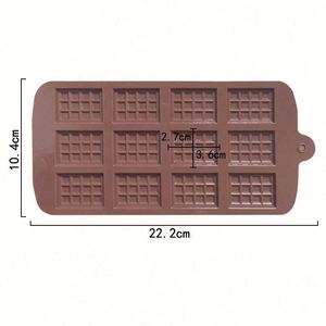 Moldes de Silicona Ecológicos para Chocolate con Forma de Waffle de 12 Cavidades, Muestra Gratuita de Fábrica, Molde de Silicona para Resina OEM/ODM - Product Image 2