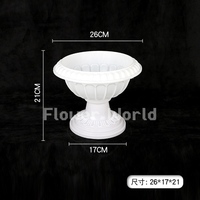 Pots en plastique élégants européens, vase à fleurs en colonne, centre de table de mariage, supports à fleurs en pilier, jardinière de porche, décoration de la maison