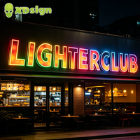 Lettres lumineuses LED personnalisées certifiées IPx7 CE, lettres en acrylique 3D à dégradé de couleurs magiques, contrôle Bluetooth, décoration extérieure