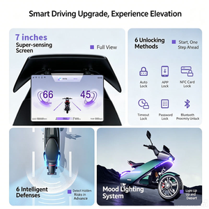 Moto Elettrica Futuristica <span class=keywords><strong>da</strong></span> <span class=keywords><strong>Corsa</strong></span>, Scooter <span class=keywords><strong>Elettrico</strong></span> per Adulti a Lunga Autonomia e Alta Velocità, Motocicletta Elettrica per Consegne - Product Image 2
