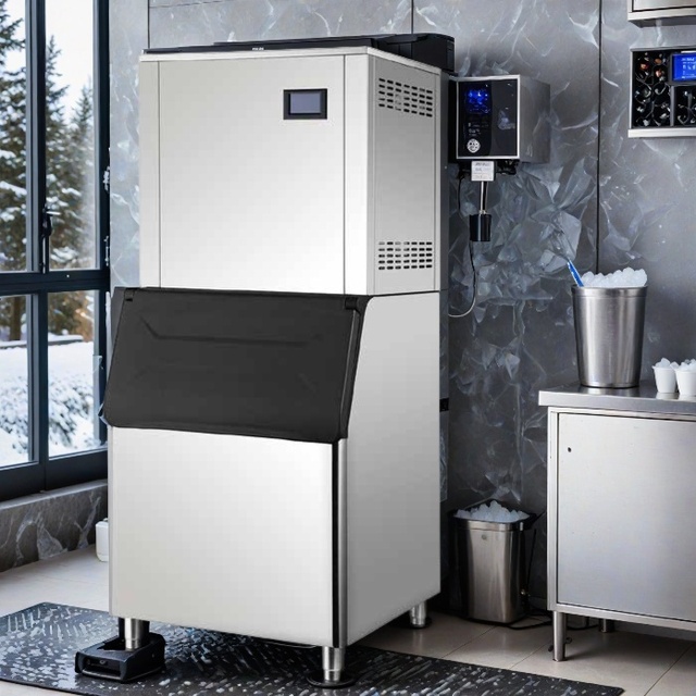 A Industrial Maquina De Hacer Hielo Small Flake Nugget Ice Cube Block Maker Making Machine Crystal Commercial Price for Sale Ice