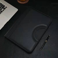 Porte-documents A4 avec classeur à anneaux, organiseur professionnel multi-poches, porte-documents pour le bureau et les entretiens
