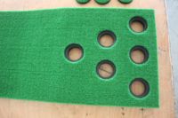 2-on-2 Pong Style Play 12 trous Putting Green Portable Golf Putting Mat Battle Putt Golf Puttt Game