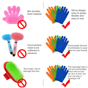 Brosse de toilettage 3 en 1 pour chiens et chats, outil de nettoyage des poils, de démêlage et de massage pour animaux - Product Image 6