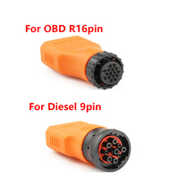 Ensemble complet de 10 adaptateurs convertisseurs OBD2 OBDII 16 broches femelle vers 3 broches 6 broches 8 broches 9 broches 12 broches 14 broches 16 broches 18 broches 20 broches 30 broches pour camions