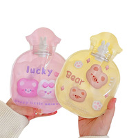 Chauffe-main en PVC avec Logo imprimé personnalisé, Mini sac de réchauffement transparent, sacs d'eau chaude 350ml