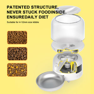 Yeni akıllı otomatik kedi köpek <span class=keywords><strong>Pet</strong></span> besleyici elektrikli oto <span class=keywords><strong>Pet</strong></span> yemek kasesi zamanlı tedavi dağıtıcı yavru kedi için kuru gıda paslanmaz çelik - Product Image 5
