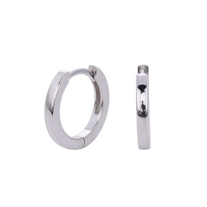 Boucles d'oreilles européennes et américaines à la mode en acier inoxydable et titane, boucles d'oreilles classiques en forme d'arc, petites boucles simples. - Product Image 5