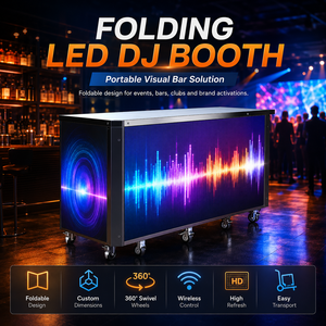 Cabina de DJ Personalizable en 3D para Discoteca, con Forma Personalizada, Pantalla LED Grande con Diseño de Elfo Nocturno - Product Image 2