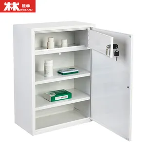 Modern Wall Mounted Galvanized Steel Hospital Medicine Cabinet First Aid Box