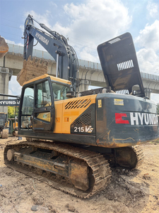 Excavatrice sur chenilles Hyundai R215VS d'occasion, 20,5 tonnes, système VPC, pour travaux agricoles et construction routière, exportation - Product Image 2