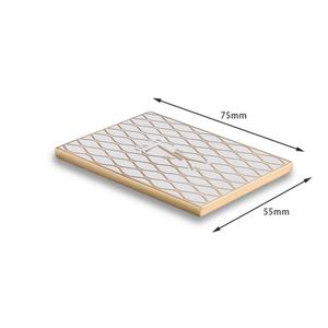 Personalized Gift Gold Plated Hard Enamel <b>Rectangle</b> Shape Single Side Makeup <b>Mirror</b> - Product Image 4