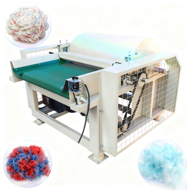 Waste Clothes Recycling Shredder Cloth Textile Fabric Shredding Machine Pearl Cotton Machine Used Clothes Opening Machine