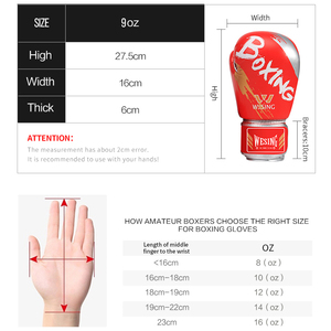 Wesing số lượng lớn màu đen Gants de boxe tùy chỉnh thực hiện đào tạo quyền lực thể thao khác đấm bốc thiết bị găng tay Găng tay bánh cho nam giới - Product Image 3