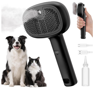 Accesorios para Mascotas al por Mayor de China, Cepillo de Vapor para Perros y Gatos, Autolimpiante, con Rociador de Agua, Elimina el Pelo Suelto - Product Image 1