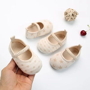 Scarpe Morbide con Stampa a Stelle e Pois per Neonati e Bambini con Fascia Elastica per Imparare a Camminare - Product Image 1
