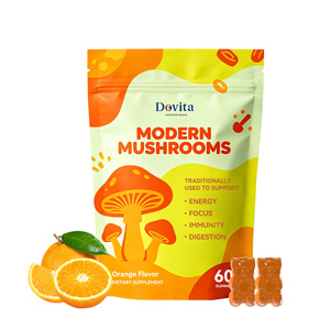 Gomitas Inmunitarias de Chaga, Reishi y Turkey Tail Hechas en Estados Unidos, Orgánicas, Antioxidantes, Veganas, con Certificación GMP para Personas Mayores, Fórmula GMP - Product Image 1