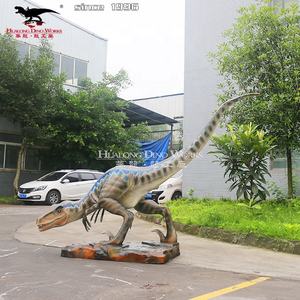 Dinosaure en mouvement Velociraptor animé grandeur nature pour enfants Jouet d'intérieur apportant le frisson de l'ère jurassique à la vie - Product Image 2