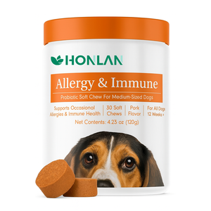 Suplemento para Mascotas OEM, Golosinas Masticables para Alergias e Inmunidad en Perros, Cuidado de la Salud de las Mascotas y Suplementos para Alergias - Product Image 1