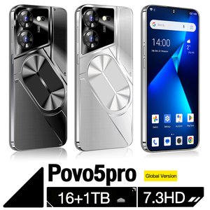 Telefoni <span class=keywords><strong>Techno</strong></span> originali Pova5 Pro Android 16gb + 1TB telefoni cellulari telefoni cellulari 7.3 pollici stili di supporto 5G Smartphone - Product Image 6