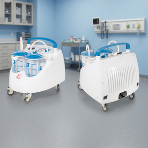 Appareil médical portable d'aspiration électrique, dispositif d'aspiration sous vide 3A, modèle italien 6.4p, certifié CE Classe II, en plastique, pour les soins de santé - Product Image 2