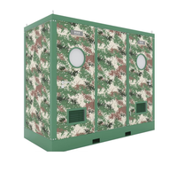 Conteneur WC Portable Cabine Sanitaire Mobile Panneau Sandwich Durable Écologique Installation Facile pour Parcs et Camping-grounds