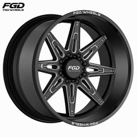 Jantes forgées FGD 8x170 multi-trous à déport négatif 8x170 8x200 en alliage forgé pour camion lourd pleine grandeur Ford