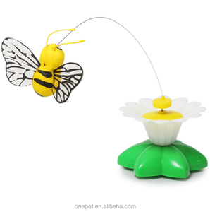 Attraktives Intelligentes Automatisch Rotierendes Katzenspielzeug mit Fliegenden Vögeln und Schmetterlingen Um Blumen – Interaktives Katzenspielzeug - Product Image 4