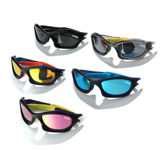 Punk Street Style Sports Sunglasses Colorful Film Cycling Hiking Sports Glasses Windproof Eye Protection Y2K Trendy Sunglasses