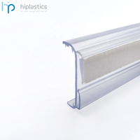 Support d'étiquette électronique Hiplastics PHD en PVC avec système de rail ESL pour étiquettes Hanshow Pricer - Installation facile et utilisation pratique