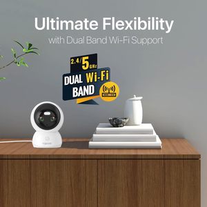 กล้องวงจรปิด Faleemi Dual Lens 2K สำหรับภายในอาคาร 2.4GHz 5GHz WiFi PTZ กล้องดูแลเด็กและสัตว์เลี้ยง พร้อมระบบเสียงสองทางและติดตามการเคลื่อนไหว - Product Image 3