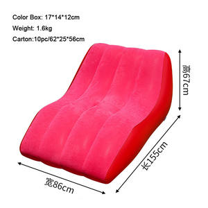 Sillón Inflable Portátil de PVC para Exteriores, Silla de <span class=keywords><strong>Amor</strong></span>, Asiento Inflable de PVC para Bebés, Sofá Lounge, Cojín de <span class=keywords><strong>Aire</strong></span>, Sillas y Sofás para Parejas - Product Image 3