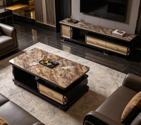 Meuble TV moderne pour salon, table basse, armoire de rangement au design confortable pour hôtel et villa