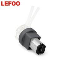 Pompe de transfert microfluidique LEFOO haute précision 12V 24V DC 2ml/min, petite taille, dispositif de recherche en laboratoire, pompe péristaltique pour liquides