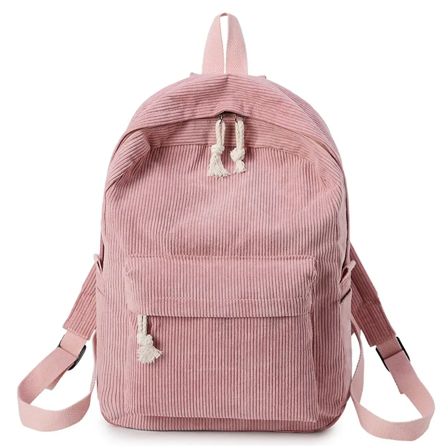 Sacs d'école personnalisés en velours côtelé de luxe sac à dos unisexe sac d'école pour enfants