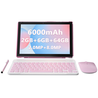10.1 pouces Android 13 tablette de jeu 5G réseau Quad Core Rockchip processeur 6000MAH batterie 64GB HDD 2GB + 6GB RAM affaires enfants