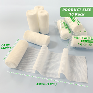 Bandage élastique jetable en PBT rouleau de gaze de premiers soins médicaux pour pansement de plaies équipement de sauvetage traumatologique de soins d'urgence - Product Image 4