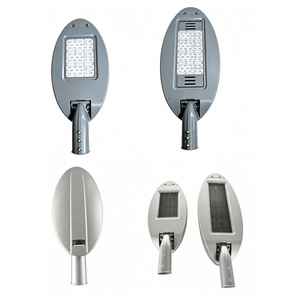 Mini <span class=keywords><strong>lampadaire</strong></span> LED ovale de style coréen, lampe de route décorative en alliage d'aluminium, AC 30W 50W 100W IP66 IK08 - Product Image 2