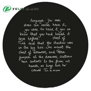 Lentille Gobo en verre ultra-mince FELIX 0,3 mm 0,5 mm résistante à la chaleur avec revêtement AR/AF/AG, transmission de 95 % pour projection de logo - Product Image 3